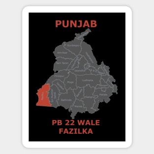 PB 22 Wale Fazilka Sticker